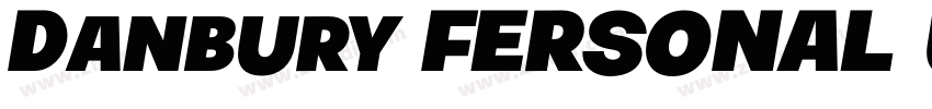 Danbury FERSONAL USE字体转换